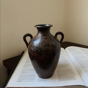 Vintage metal vase